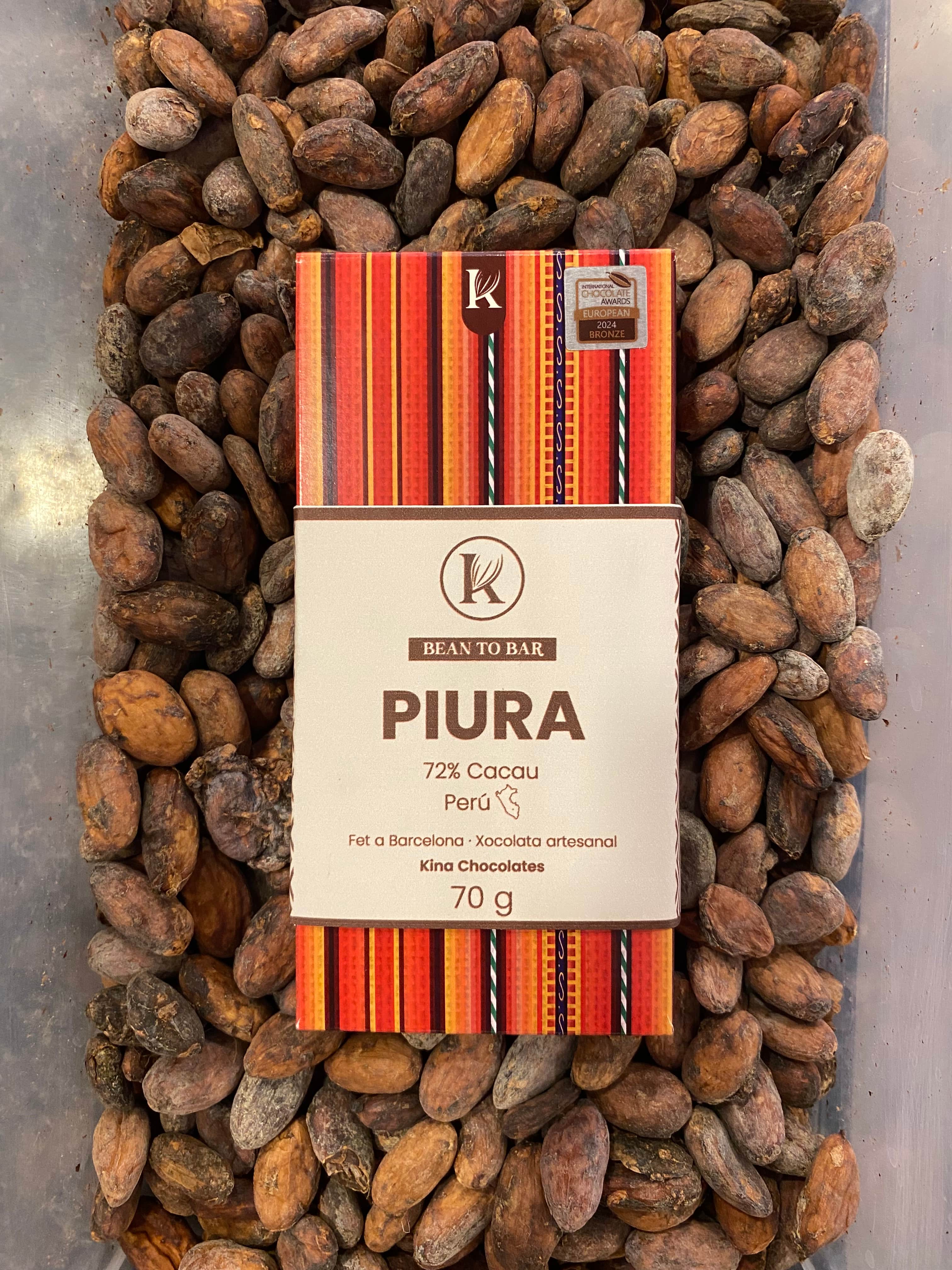 Barra de chocolate Piura 72%